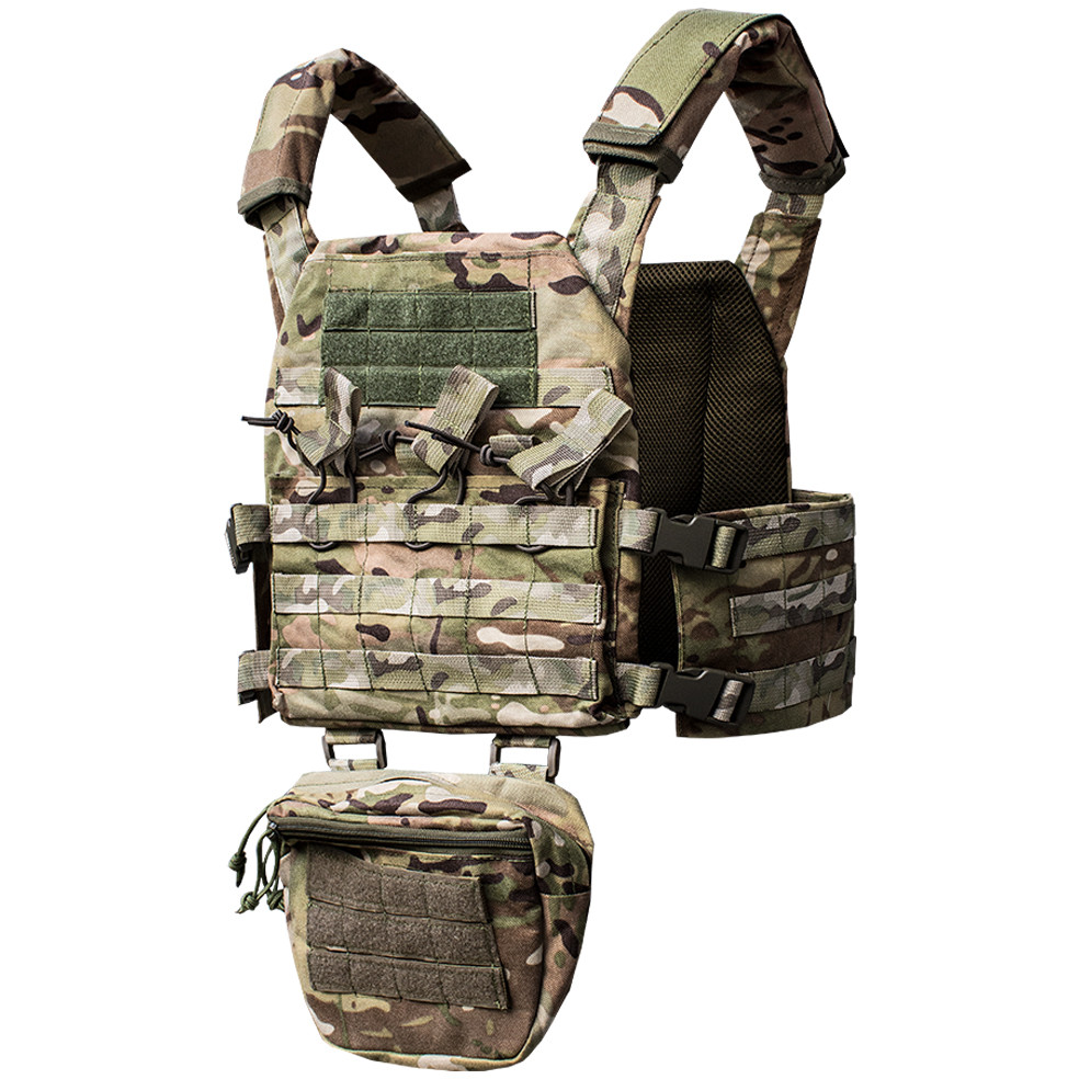 Плитоноска (Plate Carrier KARGO) Multicam з напашным подсумком