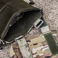 Плитоноска (Plate Carrier KARGO) Multicam з напашным подсумком, фото 8