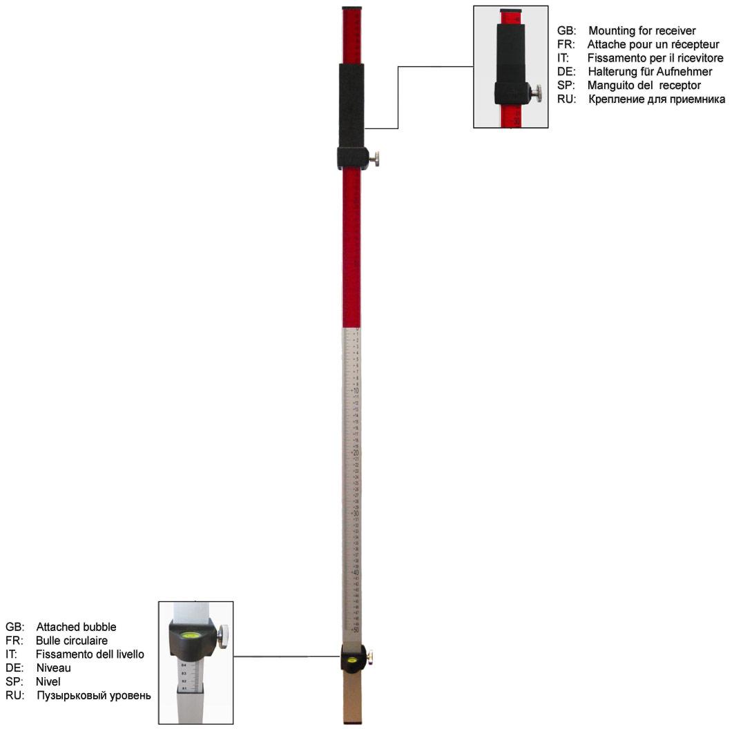 Рейка нивелирная ADA Laser STAFF - фото 2 - id-p1573396250