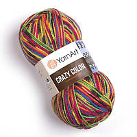 YarnArt CRAZY COLOR (Крейзі Колор) № 148 (Напіввовняна пряжа, нитки для в'язання)