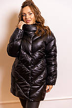 Куртка зимова пуховик Зендая розміри 50, 52 чорний. Нью вері