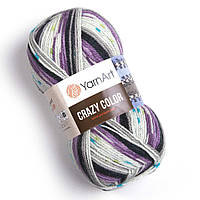 YarnArt CRAZY COLOR (Крейзі Колор) № 165 (Напіввовняна пряжа, нитки для в'язання)