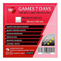 Протекторы Game 7 Days Premium sleeves 80 x 80 mm