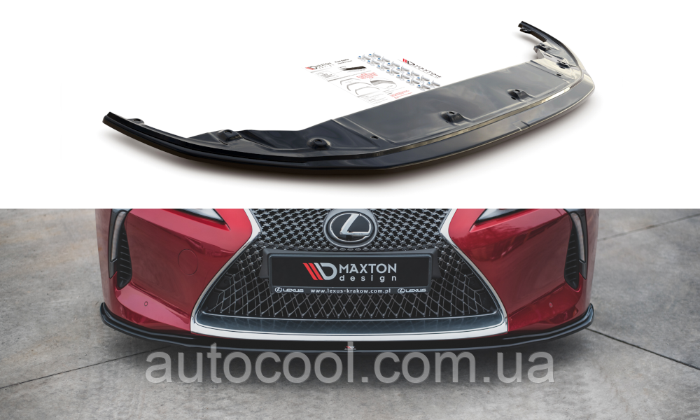 Накладка переднього бампера сплітер Lexus LC 500 2017+ г.в. вар.2