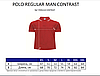 Чоловіча футболка-поло JHK POLO REGULAR MAN CONTRAST всі кольори та розміри, фото 7