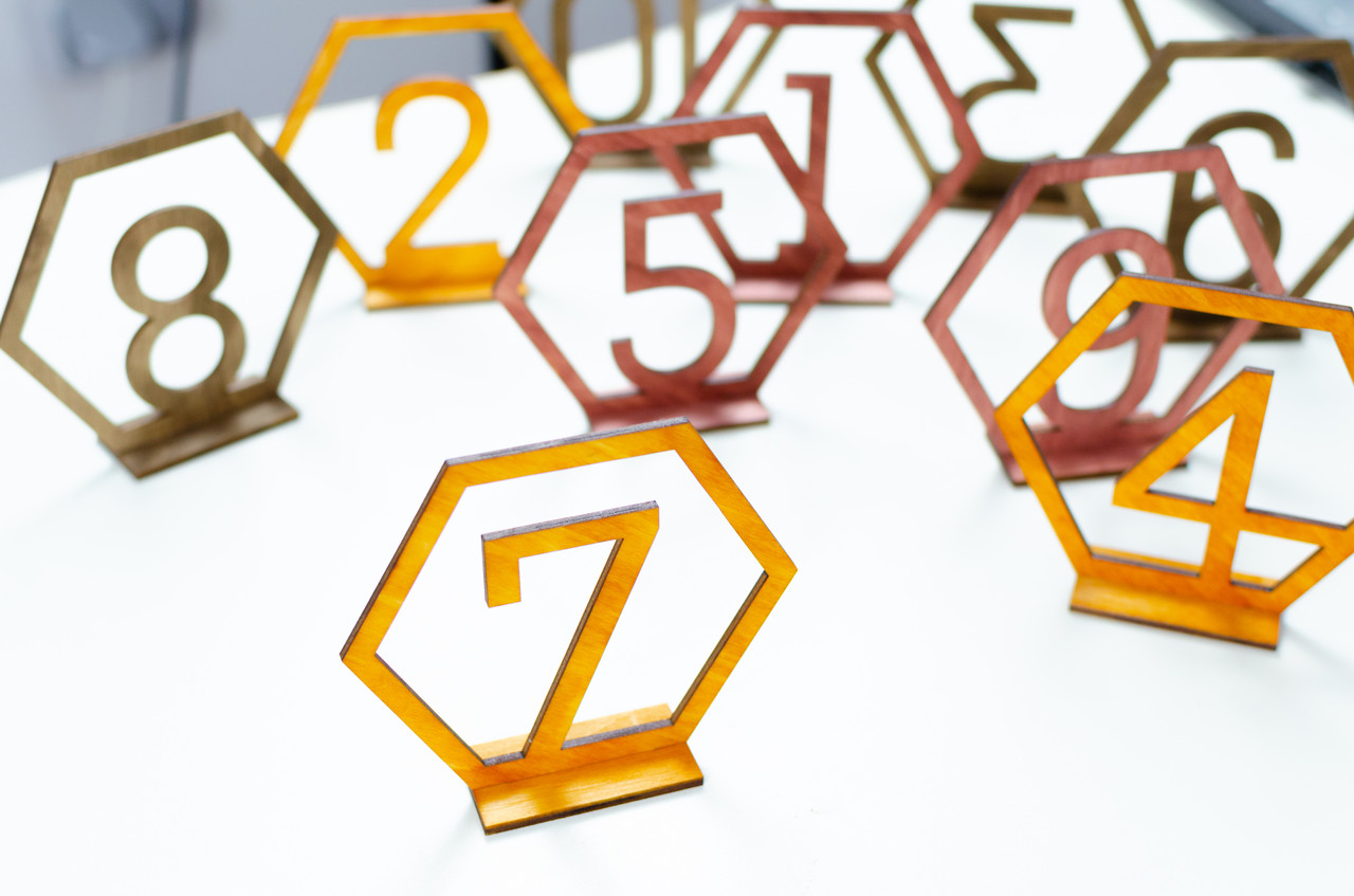 Номерки на стіл 115х105x30мм, фото 1