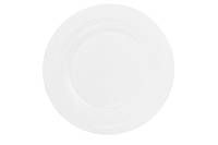 Набор (4шт.) фарфоровых обеденных тарелок 30см, цвет - белый