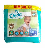 Подгузники детские DADA Extra Soft 5 junior 15-25кг Jumbo Bag 68 шт