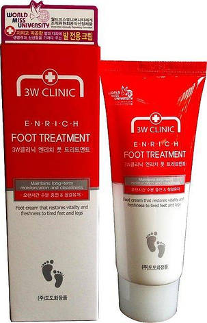«3W Clinic» Enrich Foot Treatment Крем для ніг Зволоження та живлення, 100 мл (285306), фото 1