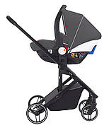 Універсальна коляска трансформер 3в1 CARRELLO Alfa CRL-6508 Falcon Grey з автокріслом 0+, фото 4