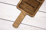 Шотница у вигляді дошки на 3 чарки 320х130мм з гравіюванням, фото 9