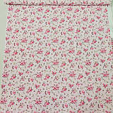 Бавовна ранфорс з рожевими букетами на ніжно-рожевому, ш. 160 см, фото 2