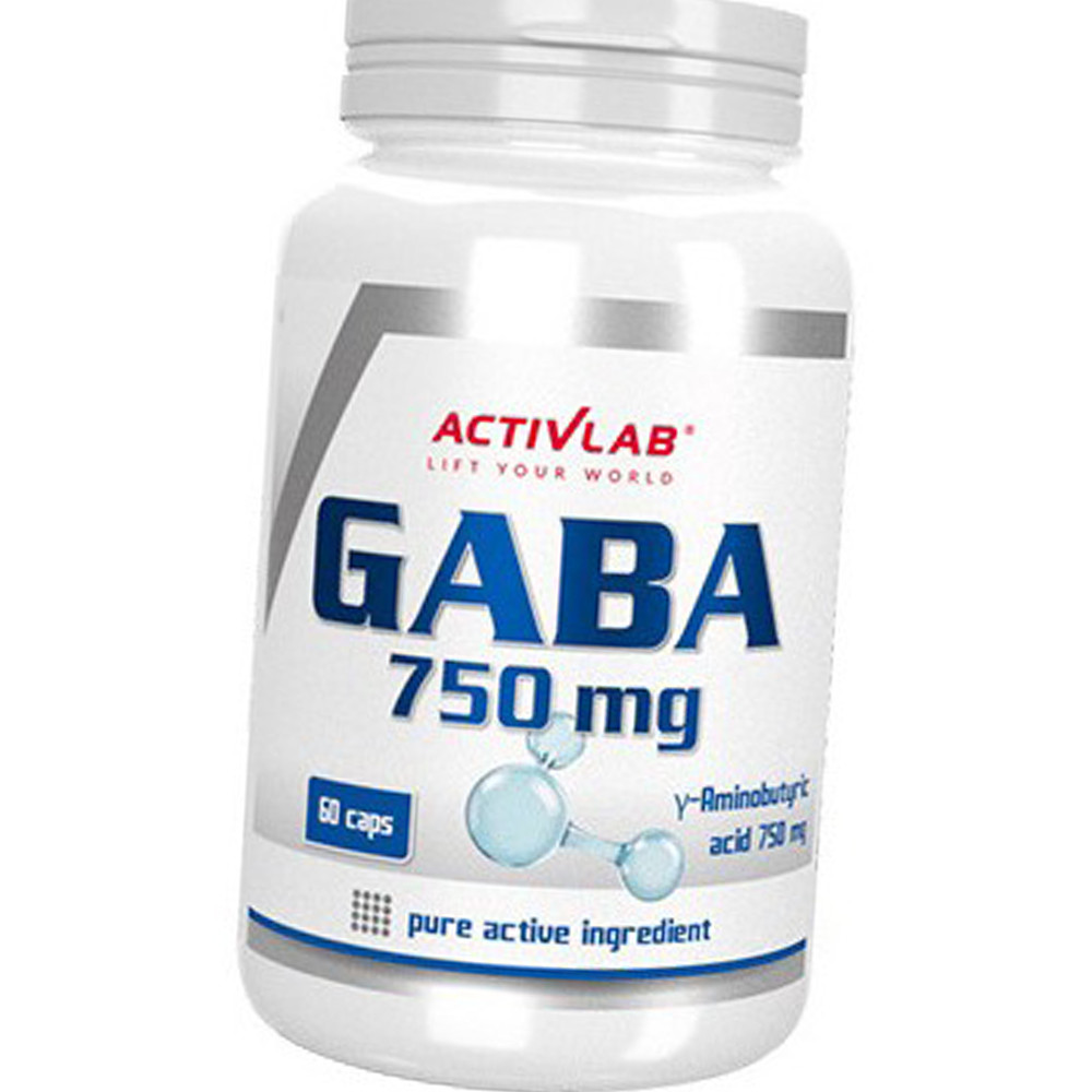Гамма-аміномасляна кислота (ГАМК) Activlab GABA 750 mg 60 caps, фото 1