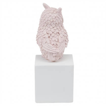 Статуетка Сова "Owl" 30 см рожева (8924-012), фото 2