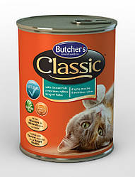 Butcher's (Бутчерс) Classic консерви з океанічною рибою для кішок, 400 г.