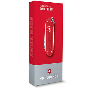 Швейцарський маленький складаний ніж - брелок з ножичками Victorinox CLASSIC SD Alox Colors 0.6221.201G, фото 2