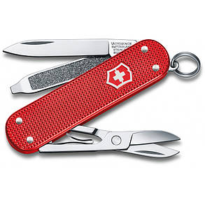 Швейцарський маленький складаний ніж - брелок з ножичками Victorinox CLASSIC SD Alox Colors 0.6221.201G, фото 2