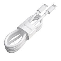 Кабель BOROFONE BOROFONE BX44 Type-C to Type-C High-energy charging data cable 100W 1m White