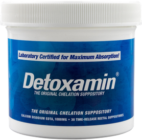 Detoxamin 1000MG, Calcium-Disodium EDTA, 30 Count Cупозиторії з ЕДТА, 30шт., строк до 04/2026