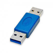 Перехідник адаптер Alitek USB 3.0 — USB 3.0 M/M (тато-тато), Blue, фото 4