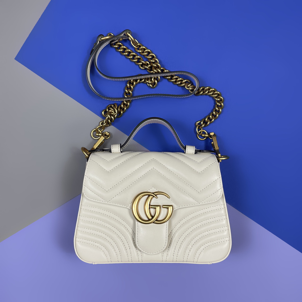 Сумка Gucci Marmont біла