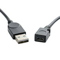 Кабель перехідник-конвертер Alitek Micro USB Female — USB Male, 29 см, фото 4