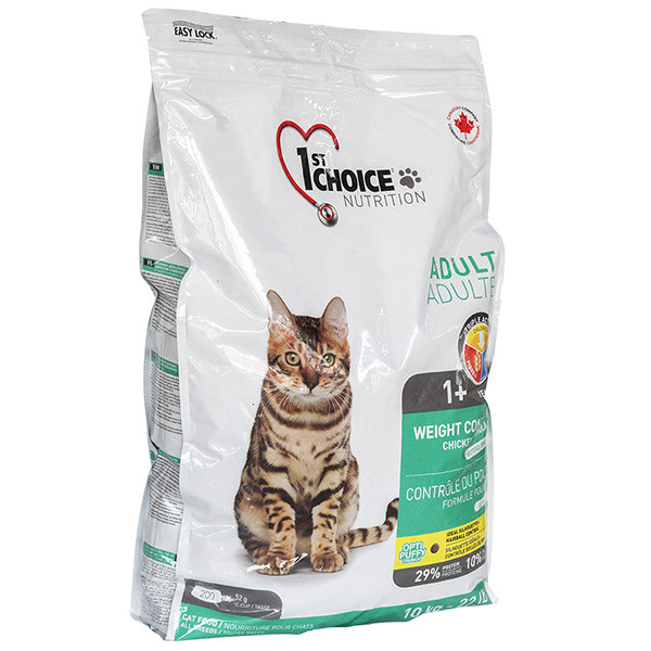 1st Choice Weight Control Adult ФЕСТ ЧОЙС КОНТРОЛЬ ВАГИ сухий суперпреміум корм для котів схильних до повноти, фото 1
