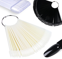 Типси на кільці прозорі мигдаль 50 шт.