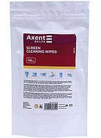 Серветки вологі для очищення TFT / PDA / LCD моніторів, запаска в пакеті 100 шт. AXENT