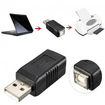 Адаптер перехідник Alitek USB Type A (тато) — USB Type B (мама) для принтера, сканера, фото 5