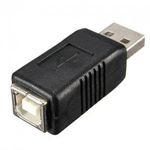 Адаптер перехідник Alitek USB Type A (тато) — USB Type B (мама) для принтера, сканера, фото 1