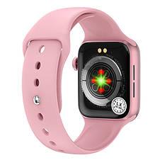 Смарт годинник Smart Watch M16 mini, WearfitPro, 38mm Aluminium, голосовий виклик, pink, фото 4