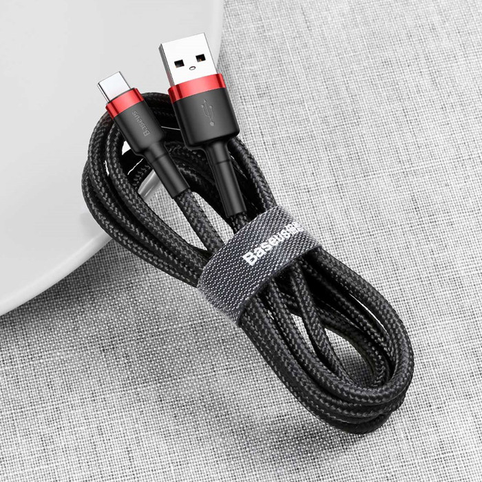 Хороший швидкий кабель для зарядки та передачі даних смартфона тайп си Baseus USB For Type-C 3A 1m