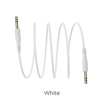 Кабель аукс BOROFONE BL1 Audiolink audio AUX cable, 1m White