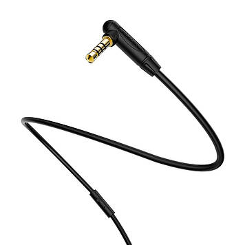 Аукс кабель для машини BOROFONE BL5 audio AUX cable 1m, with microphone Black