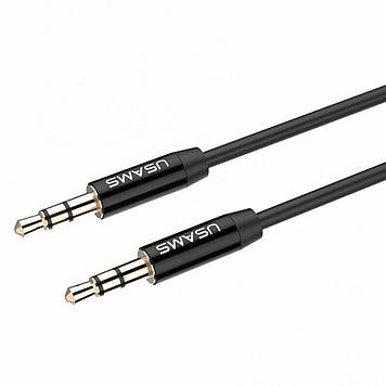 Аукс шнур Usams YP-01 Aux Audio Cable 1m Black