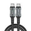 Кабель ACEFAST C4-03 USB-C to USB-C 100W aluminum alloy Gray, фото 2
