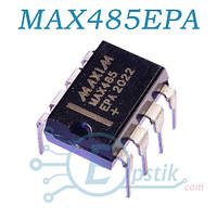 MAX485EPA, приемопередатчик сигналов RS-485/RS-422, DIP8