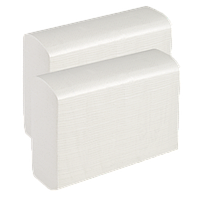 Бумажные полотенца белые листовые TM Clean Point Z сложения 2-х слойные, целлюлозные 160шт 20пачек/ящик