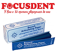 Артикуляционная бумага Бауш BK05, 200 мкм, синяя, Articulating paper Bausch BK 05