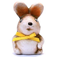 Сувенірна фігурка Заєць з жовтим бантиком 6,5 см