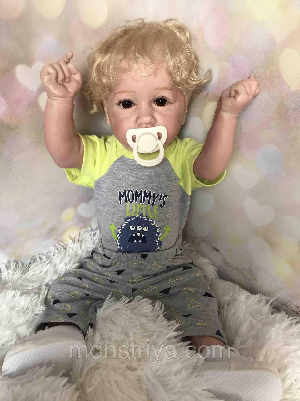 Чудовий малюк, лялька реборн 55 см. Анатомічний, фото 1