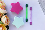 Набір спонжів 2 в 1 "Зірочки" (спонж + аплікатори), фото 2