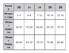 Детский и подростковый купальник Z.Five 509 оранжевый на 30 32 34 36 38 размер, фото 3