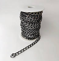 Ланцюг великого на метрж Finding Плоське плетення Воронена сталь 14 мм х 10 мм Ціна за 1 метр