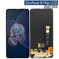 Дисплей для Asus Zenfone 8 Flip (ZS672KS, I004D), модуль (екран і сенсор), чорний, оригінальний