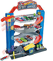 Хот Вілс Гараж трек для машинок чотириповерховий Hot Wheels City Stunt Garage Play Set Оригінал GNL70