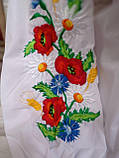 Блуза дитяча - вишиванка "Польовий букет", 98-146 см, фото 6