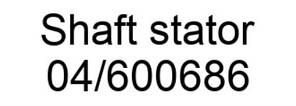 04/600686 Вал статора JCB