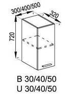 Кухонный модуль Бьянка верхний В 50